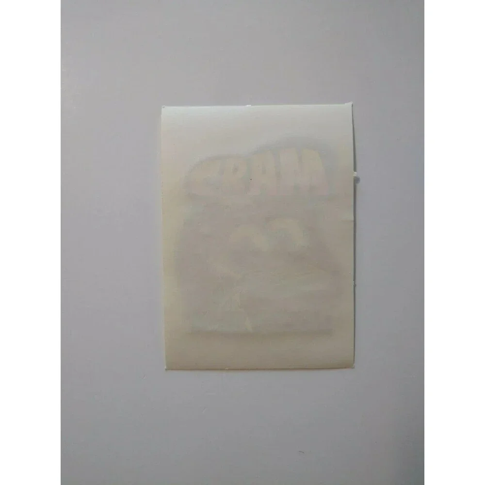 Cram Your Exam Screamin Gleamin Glitter Iron-On Decal Donruss Retro Vintage 70's
